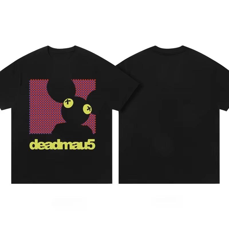 2025 Deadmau5 Elektronická myš Bavlněné tričko Unisex Pánské Dámské Léto Krátký rukáv Módní Značkové Tričko Luxusní Ležérní Y2k+ Topy