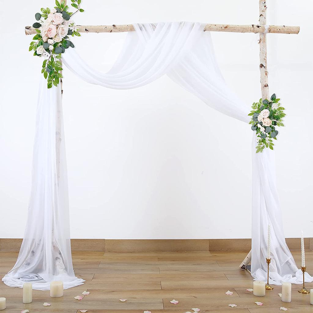 Wedding Arch Drape Chiffon Fabric Draping Curtain Drapery Wedding Birthday Party Decor Draping Ceremony Reception Hanging Decor
