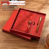 A5 Soft Leather Suede Diary with Custom Logo & Gift Box