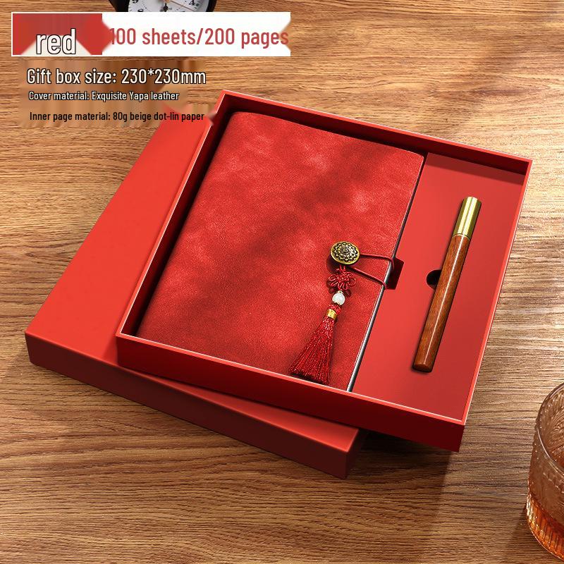 A5 Soft Leather Suede Diary with Custom Logo & Gift Box