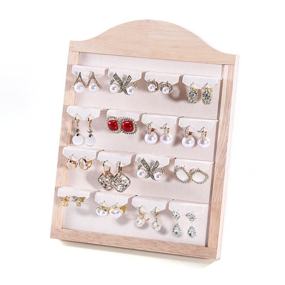 Vertical Wooden Jewelry Tray Large Capacity Jewelry Display Holder  Jewelry Storage
