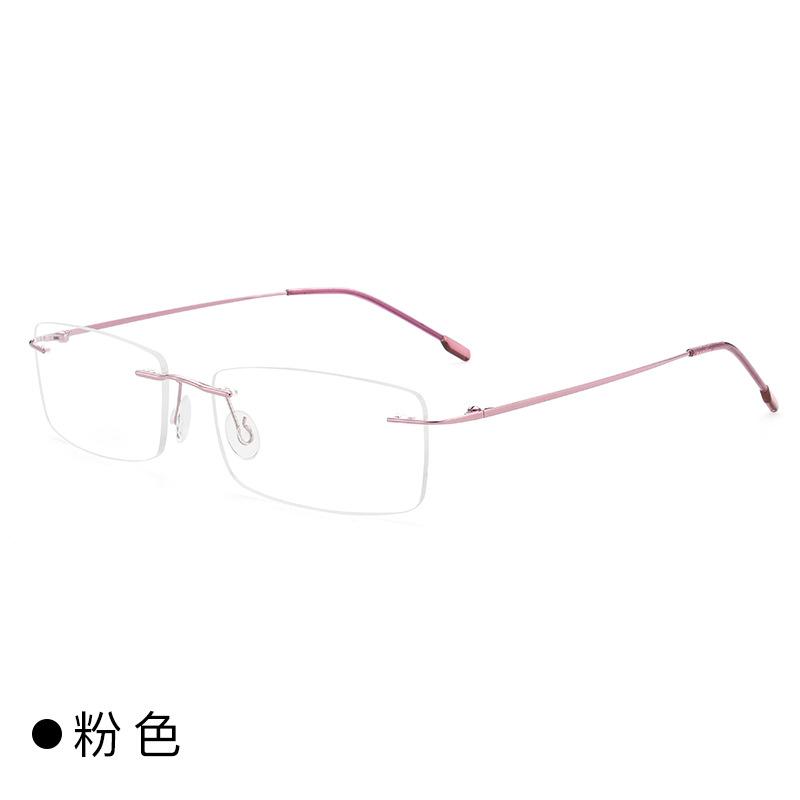 Titanium Myopia glasses for men women rimless frame prescription glasses near-sighted myopia eyeglasses Anti-blue Light Eyewear