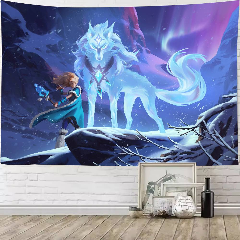 Large Cool Fashion XL Dota 2 Gaming Tapestry Popular Room Decoration Wall Tapestry Art Room Home Decor Wall Art Decor