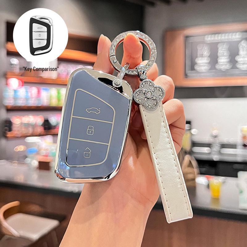 JAC Car Key Cover for Jiayue A5, X4, X7, iC5, iEVS4/7S/T8, Ruifeng S4/S7/M6.
