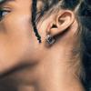 Punk Hiphop Thorn Trendy Hoop Earrings for Man Women Classic Piercing Ear Cartilage Tragus Simple Huggie Hoop Rock Zircon Gift