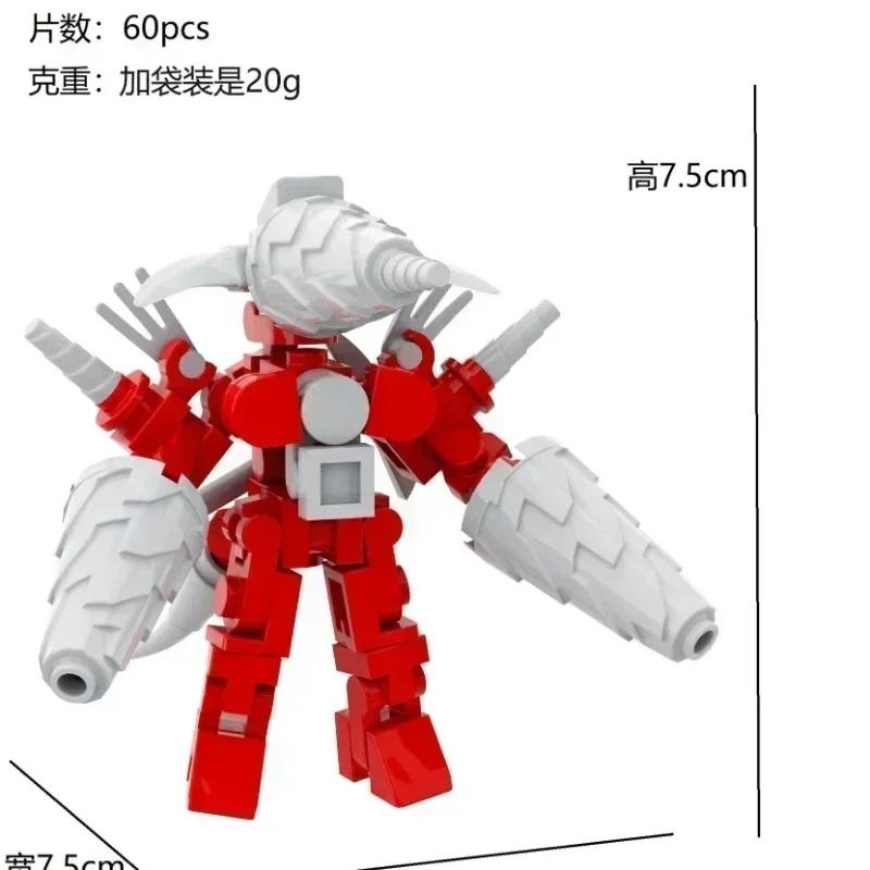 Titan ClockMan Upgrade Blocks TVman Mini Blocks Titan Dragon Drillman Titan Cameraman Building Dark Clock Man Blocks Mini Figure