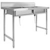 VidaXL Double Bowl Kitchen Sink Stainless Steel