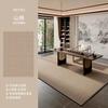Solid living room carpet cotton linen waterproof dirt resistant easy to clean high end loop velvet printed rug for home decor