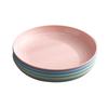 Nordic Wheat Straw Plate Fruit Plate Vegetable Plate Plastic Spitting Bone Plate Dried Fruit Plate Tableware Large Plate