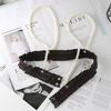 Pearl Belt Accessories Women'S Decoration With Dress Shirt Strap Chain Vest