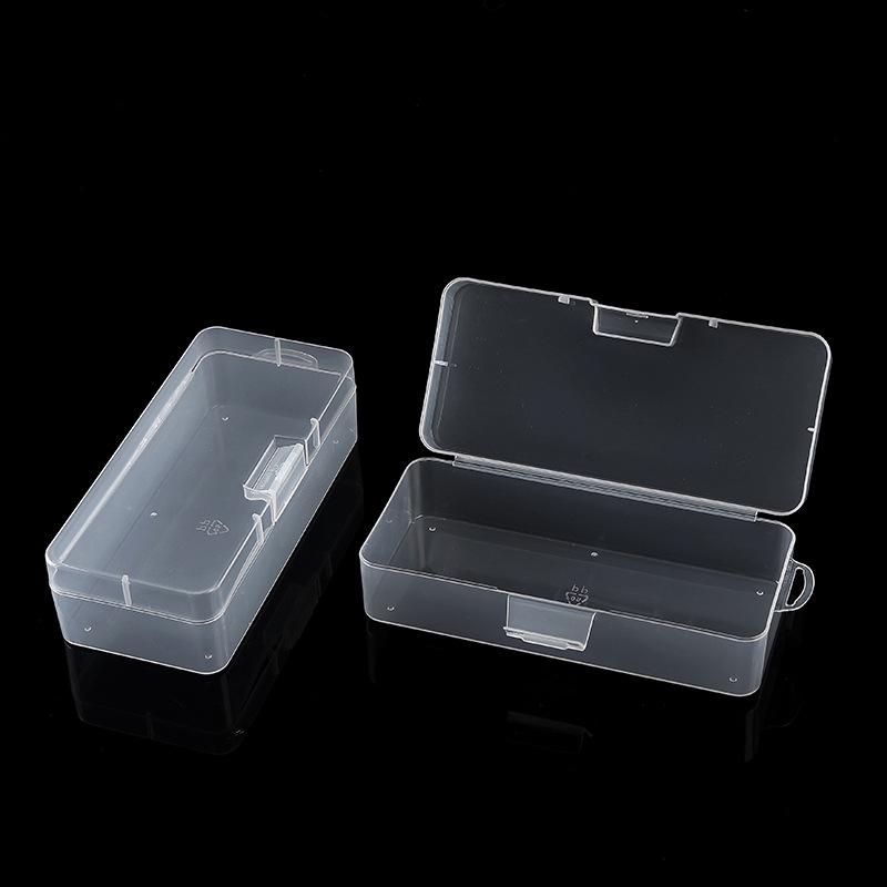 Medium Stationery Box Pp Empty Box Rectangular Transparent Storage Box Packaging Box Hardware Parts Jewelry Component Box