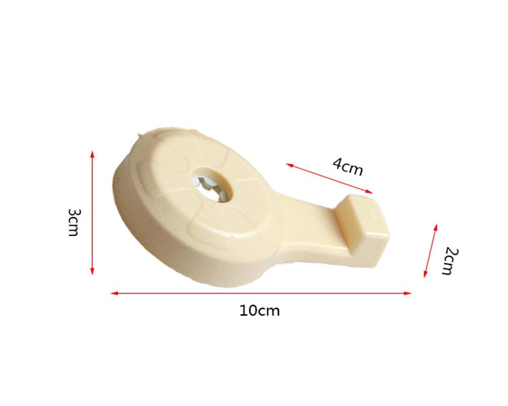 Plastic 2pcs Beige Auto Car Seat Headrest Internal Hook Organizer Multifunction