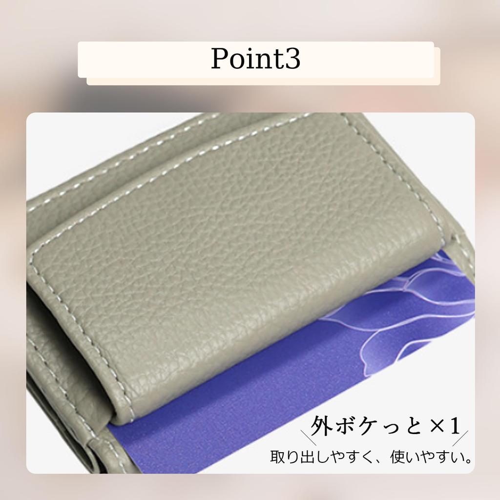 Fa&ni Women's Mini Tri-fold Wallet, Lightweight, Large Capacity, with Coin Purse, Simple, Foldable, Small, Cute