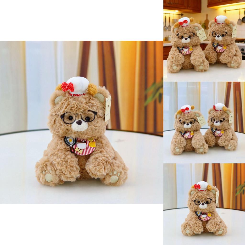 Teddy Bear Chef Costume Plush Toy With Dressup Features For Creative Play