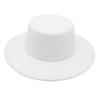 French Bare Top Hat Hepburn Style Sunshade Felt Hat Minimalist High-End Jazz Hat Temperament Women'S Woolen Hat British Style