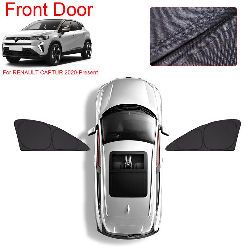 Car Black Window Privacy Sunshade For RENAULT CAPTUR 2020-Present Anti-UV Heat Insulation Protect Cover Interior Accessory