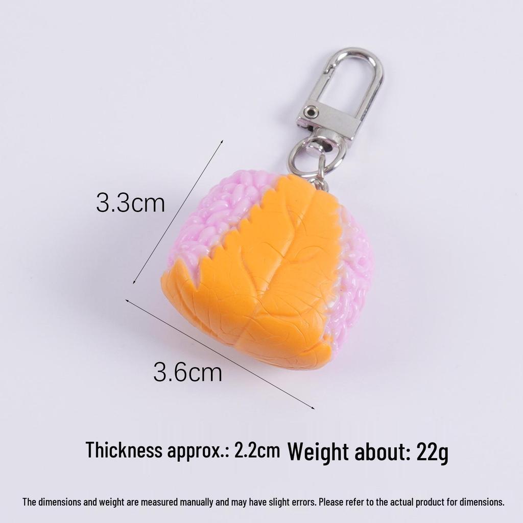 Onigiri Nori Rice Square Sushi Keychain Toy Pendant