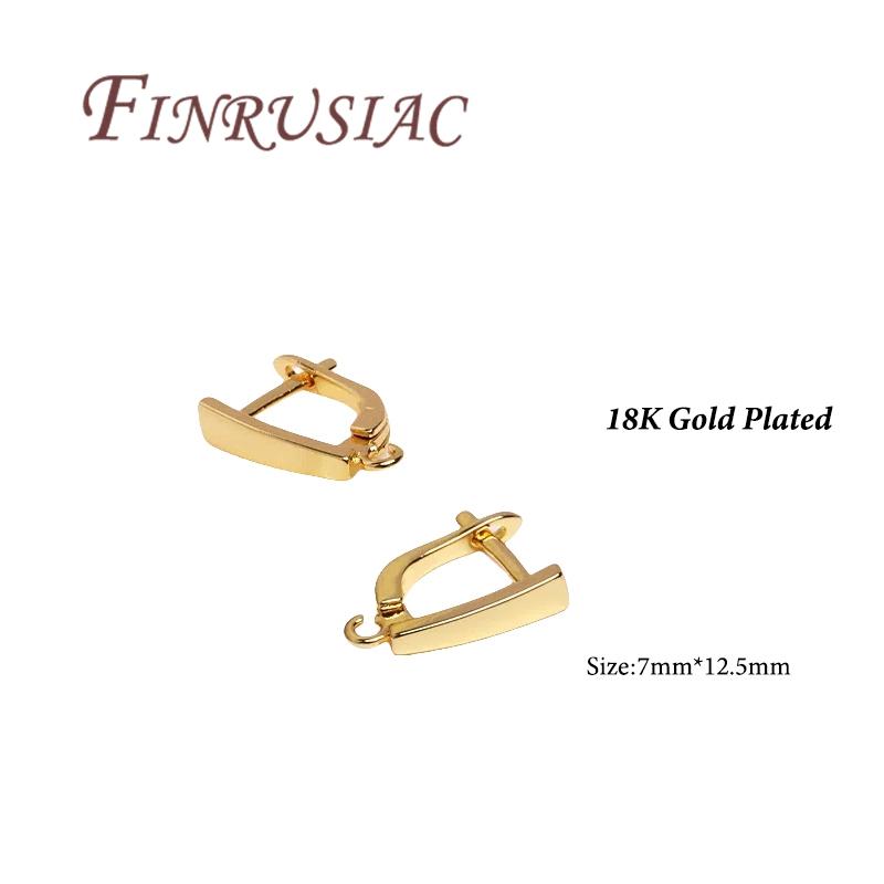 1 Pair/lot 18K Gold Plated French Earring Hooks Earwires Earrings Clasp,DIY Earrings Making Accessories