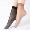 Translucent Ultra-Thin Nylon Short Socks Women's Anti-Slip Bottom Ankle Socks Summer Breathable Lightweight Socks Sets