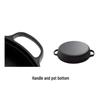 Wutuo Cast Iron Double-Handle Frying Pan with Glass Lid