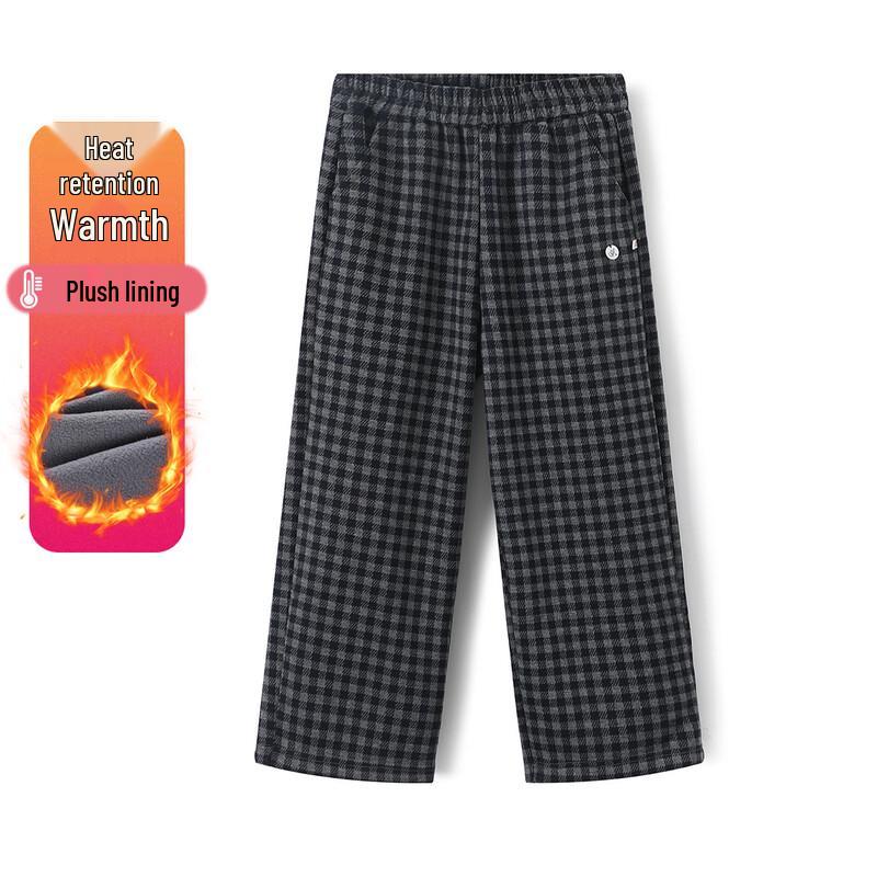 Montagut Girls  Classic Plaid Fleece-Lined Straight-Leg Pants 165