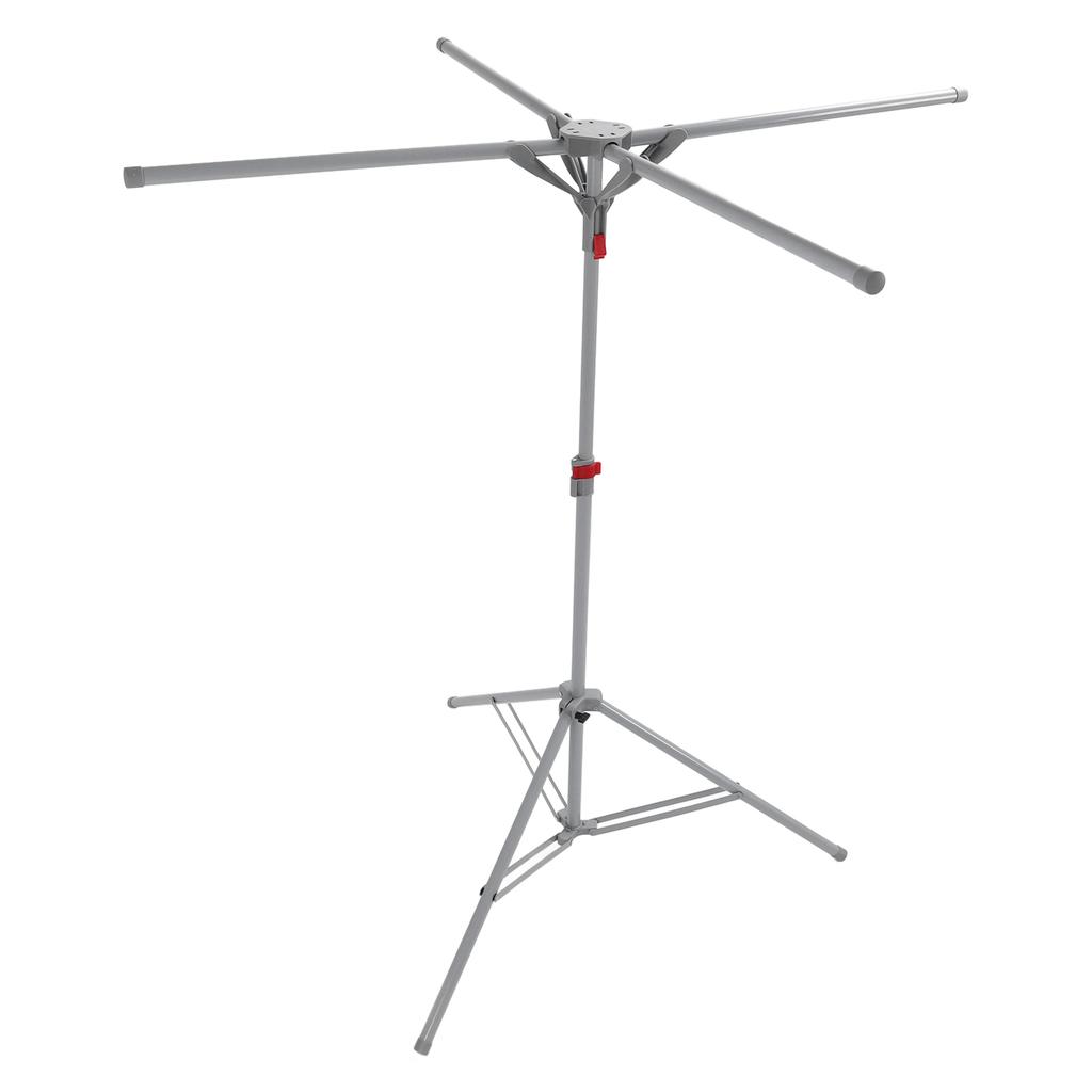 Tripod Clothes Drying Rack Carbon Steel Foldable Windproof Portable Floor Standing Laundry Drying Rack for Indoor Apartment Balcony