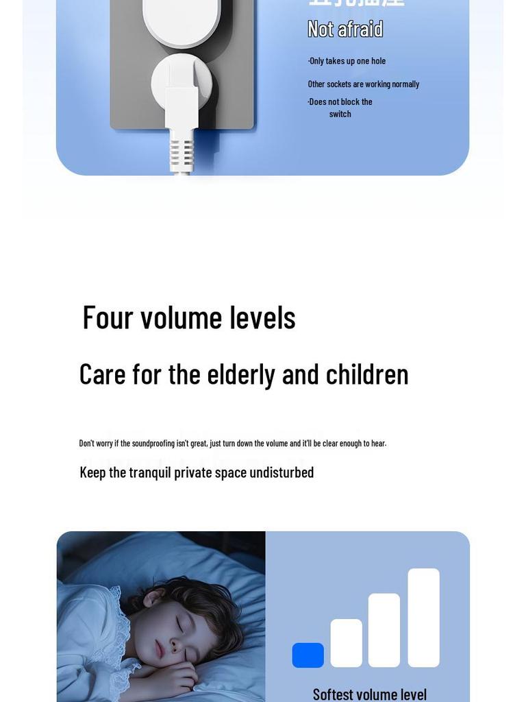 Wireless Doorbell with 38 Ringtones & Loud Volume, Long-Range Wall Penetration, Ideal for Homes & Elderly Call Button.
