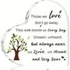 [2D Flat] Gifts To Express Sympathy for The Loss of a Loved One, Ideas for Bereavement Gifts - Heart-Shaped Acrylic Memorial Items, Condolence Gifts F