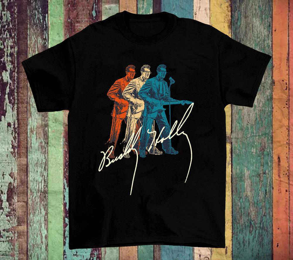 Buddy Holly Signature Unisex  Full Size S-5XL Unisex T-Shirt XXXXL