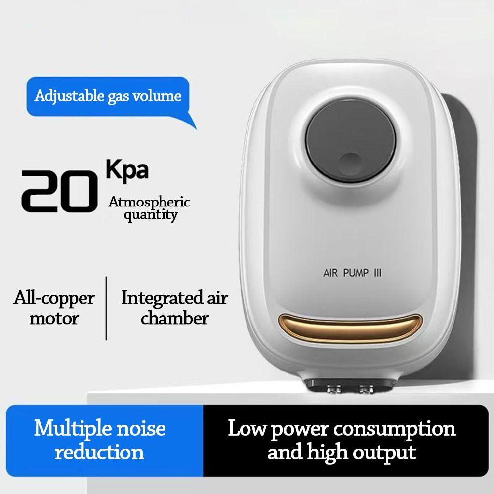 Ultra Silent Aquarium Air Pump Silent Operation Adjustable Fish Tank Oxygen Air Pump Low Noise 4W/6W/10W Air Flow Oxygen Pump