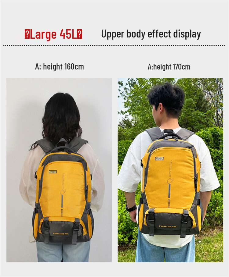 Lightweight Water-Resistant Oxford Backpack for Camping, Hiking, and Travel