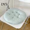 Comfortable Polyester Fiber Seat Mat Chair Cushion with Straps, Square Round Soft Pad, Solid Color Pad for Household Chairs Non-slip Office