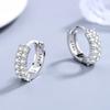 classic simple temperament gold Color Stainless Steel Twist Round Hoop Earring for Women Charm korea Earring Jewelry Accessories
