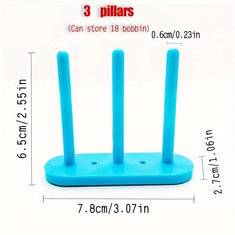 

Plastic Magnetic Bobbin Holder 5 Column Compact Thread Bobbin Organizer Magnetic Adsorption High Efficiency