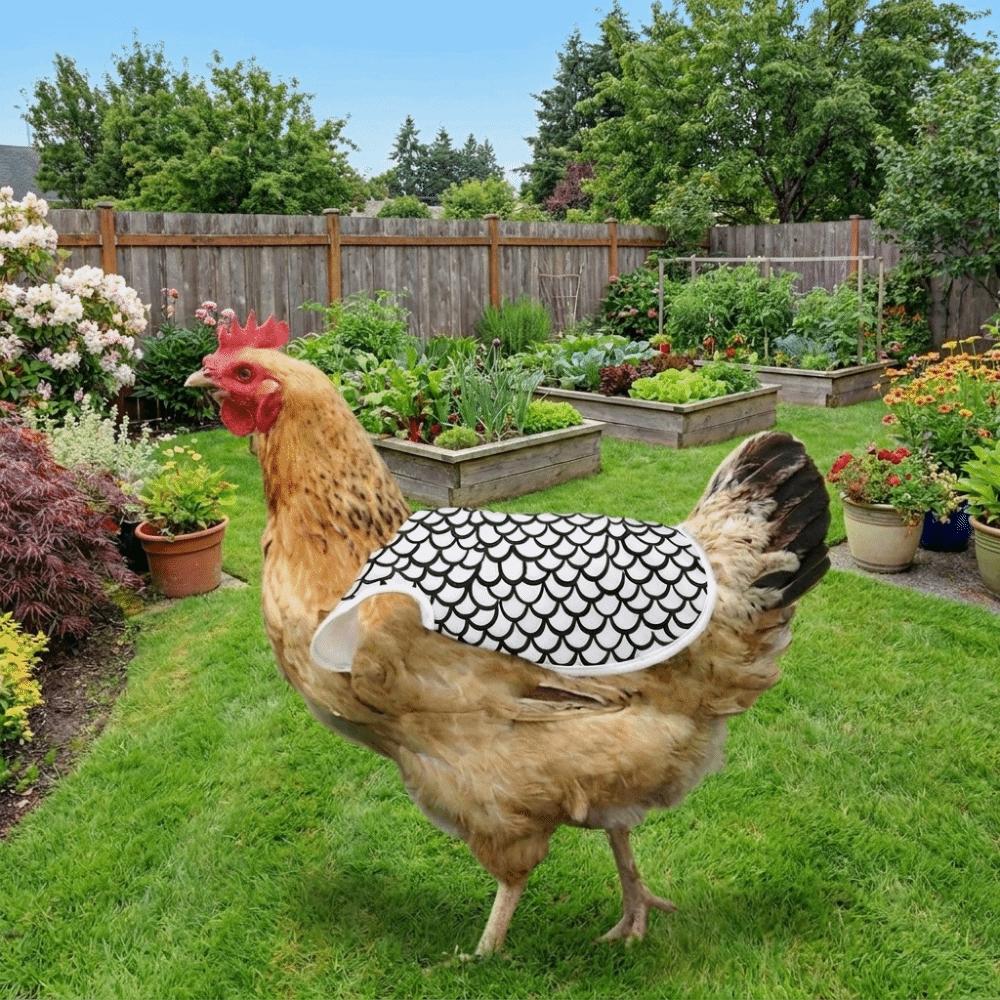 Adjustable Hen Apron Double-Layer Poultry Apron Chicken Back Protector  Cold Weather