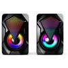 X2 Speakers Computer Led Light Subwoofer For Pc Computer Theater Usb Soundbox