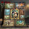 Parasaurolophus Art 2D Flat Pattern Flannel Blanket, High Quality All Seasons, Home Decor, Warmth and Comfort, Perfect for Christmas Gifts.