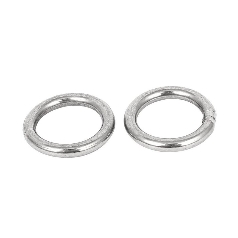Feb.20Mm X 3Mm Stainless Steel Webbing Strapping Welded O Rings 30 Pcs