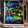 Monster Truck (108) Theme Custom Tapestry Personalized Custom Name Text Wall Hanging Tapestry Home Decor Background Cloth