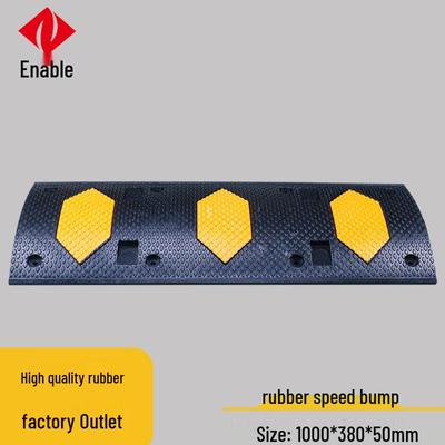 Anti-Pressure Diamond Rubber Speed Bump for Traffic Safety