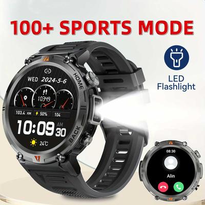 Smart Watch for Men Smart Watch with Wireless Calling (Answer/Make Calls), LED Lighting, Outdoor Sports Watch  Smartwatch for IPhone&Android Phone
