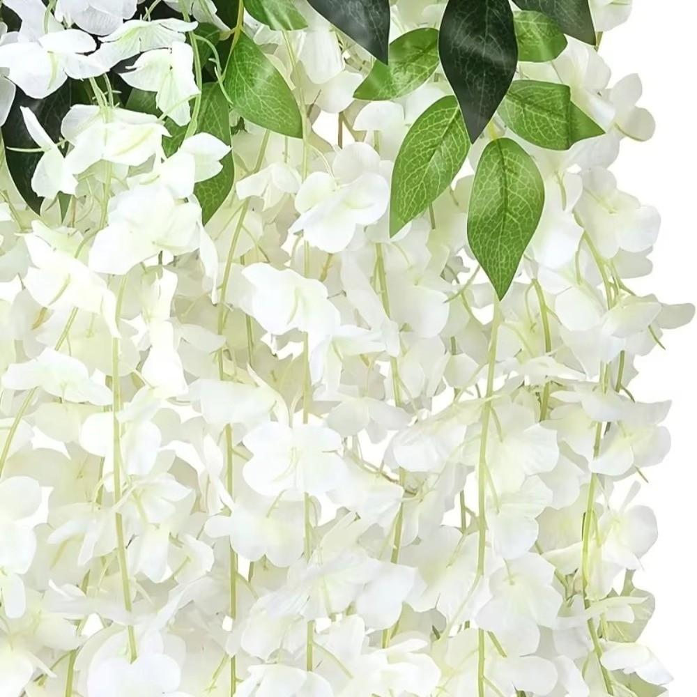 Single Branch Wisteria Wreath 1 Strip/15 Flowers Vine Plants Strips For Wedding Arches