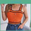 Women Sleeveless Neck Tees V Solid Color T Shirt Ladies Tee Shirt Street Knitwear Wear Top
