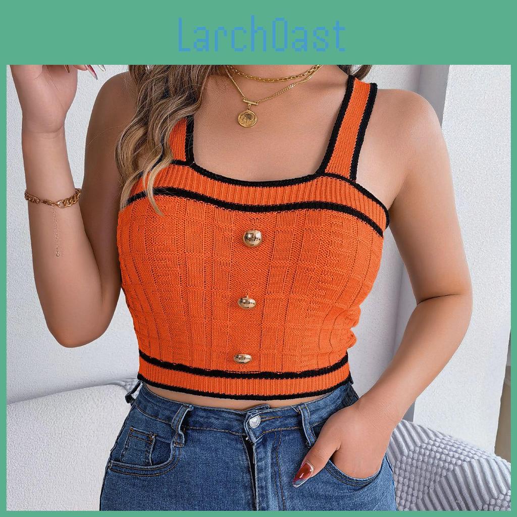 Women Sleeveless Neck Tees V Solid Color T Shirt Ladies Tee Shirt Street Knitwear Wear Top