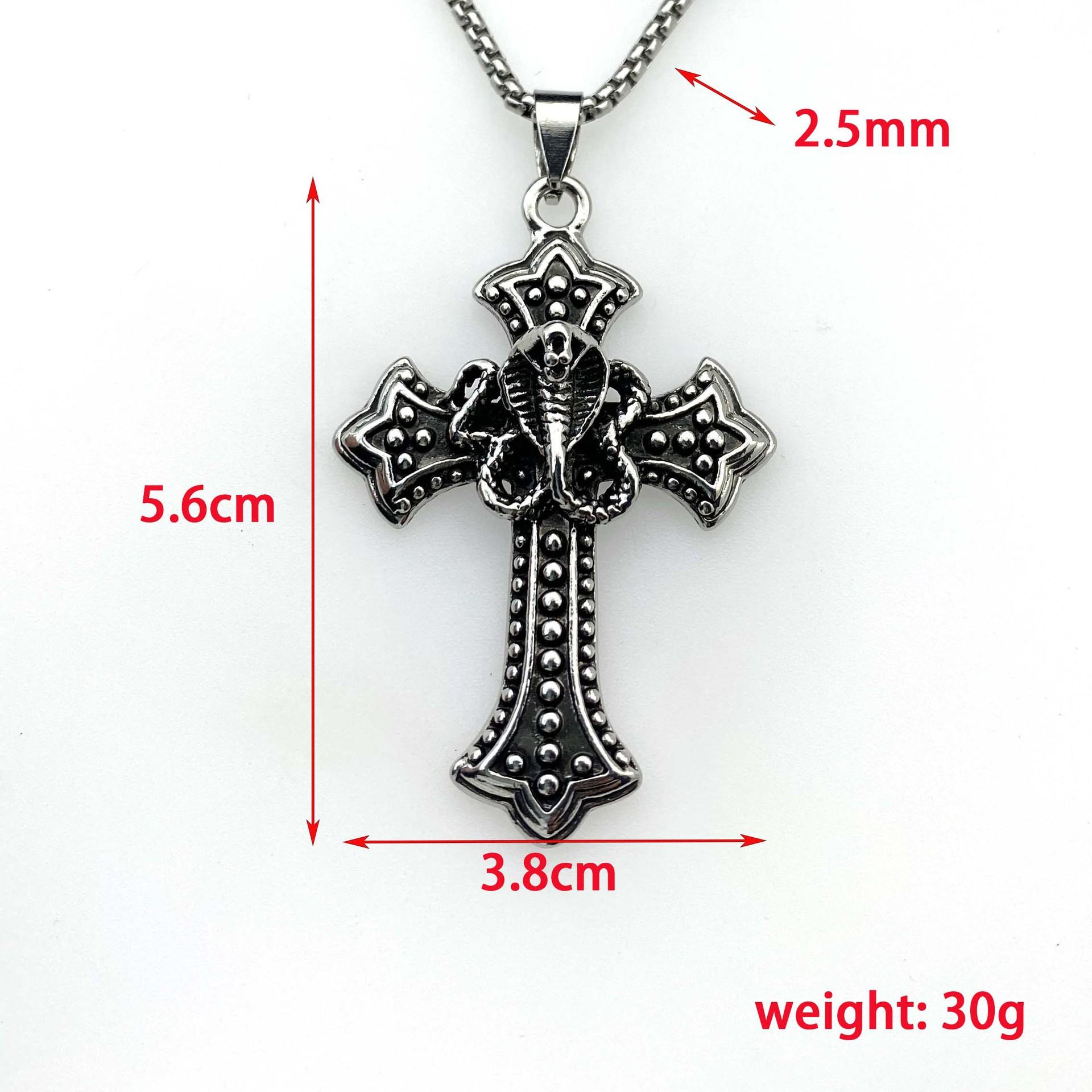 

Источник Кобра Крест Кулон Ожерелье Мужские Украшения Ретро Личность Тренд Универсальное Ожерелье