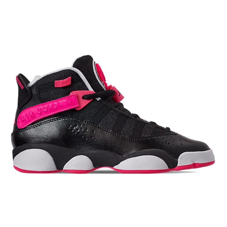 Jordan 6 Pierścieni Czarne Hiper Różowe Białe GS 323399-061
