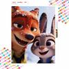 Disney DIY diamond painting 5d full diamond cross stitch diamond Judy Nick Zootopia living room bedroom decorative painting