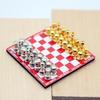 1 Set Scene Decoration 1:12 Dollhouse Miniature Simulation Magnetic Mini Chess Board Game Red Table Model For Doll Accessories