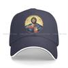 Christ Pantocrator Orthodox Icon Solid Color Baseball Caps Peaked Cap Jesus God Cross Sun Shade Hats Men Women