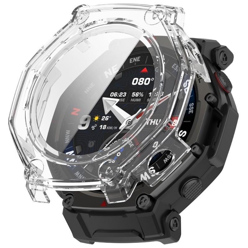 Tempered Glass+Case For Amazfit T REX 3 Pro Screen Protector Hard PC Bumper Protective Cover for Huami Amazfit T-REX3